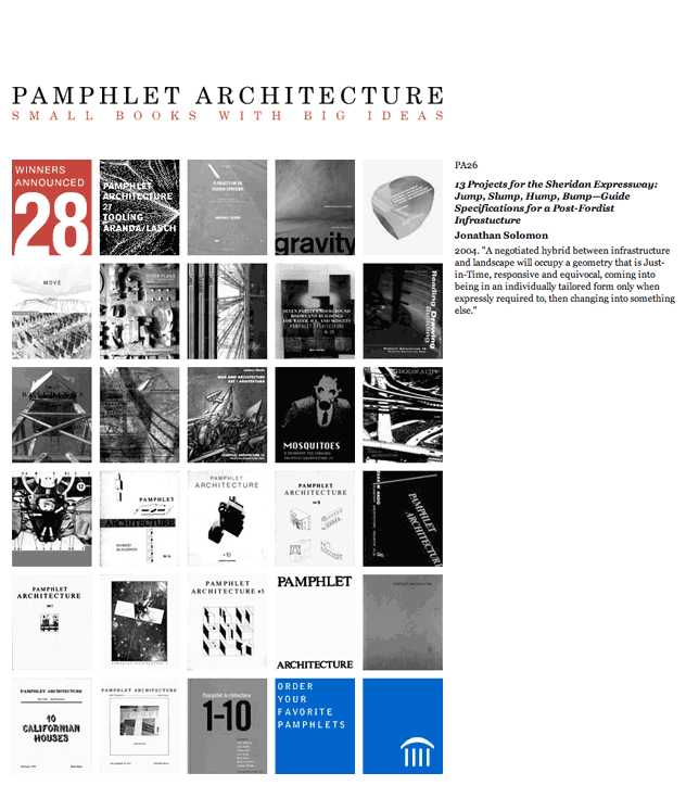 Princeton Architectural Press Pamphlet Architecture Website by Kyle McGuire
				
