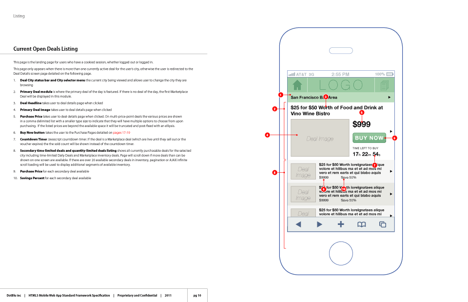 BluLabel HTML5 Mobile Daily Deals Site User-flow 3