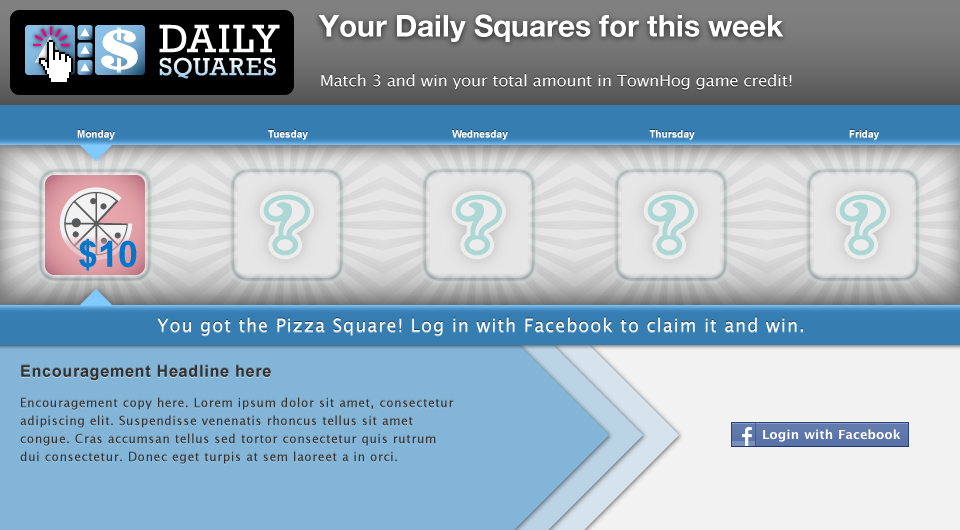 Daily Square Landing Page