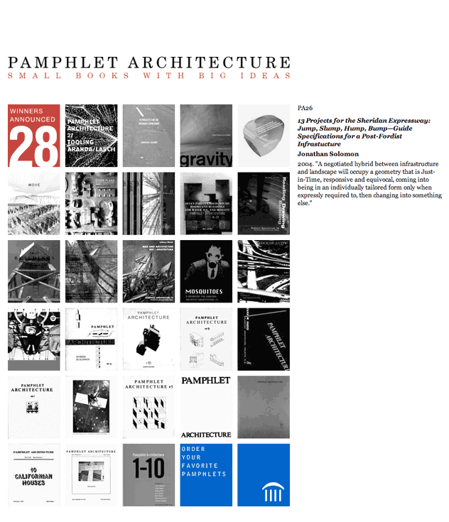 Princeton Architectural Press Pamphlet Architecture Website