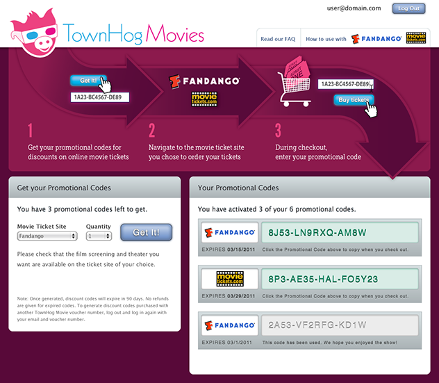 TownHow Movies Code Generation Page